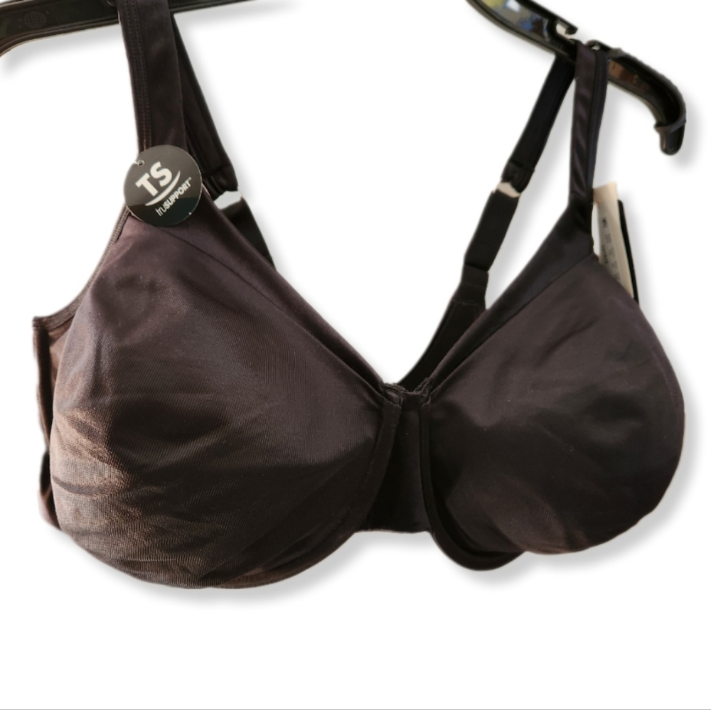 Playtex Secrets Sleek Underwire Bra 42DD Black